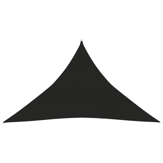Berkfield Sunshade Sail 160 g/m�__ Black 3.5x3.5x4.9 m HDPE