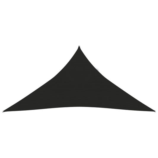 Berkfield Sunshade Sail 160 g/m�__ Black 4x4x4 m HDPE