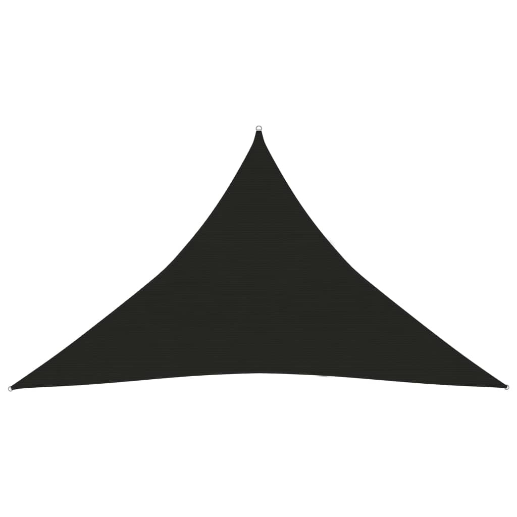 Berkfield Sunshade Sail 160 g/m�__ Black 5x5x6 m HDPE