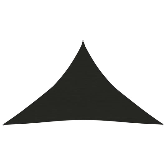 Berkfield Sunshade Sail 160 g/m�__ Black 5x5x6 m HDPE