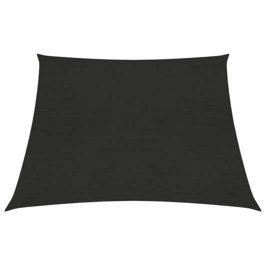 Berkfield Sunshade Sail 160 g/m�__ Black 3/4x3 m HDPE