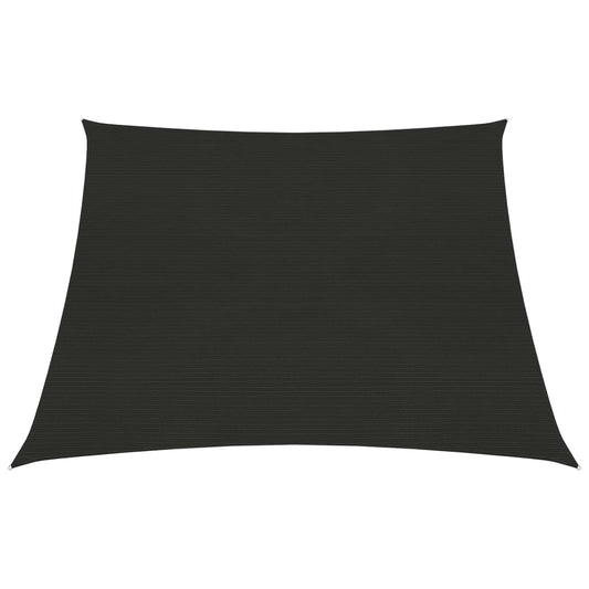 Berkfield Sunshade Sail 160 g/må_ Black 4/5x3 m HDPE
