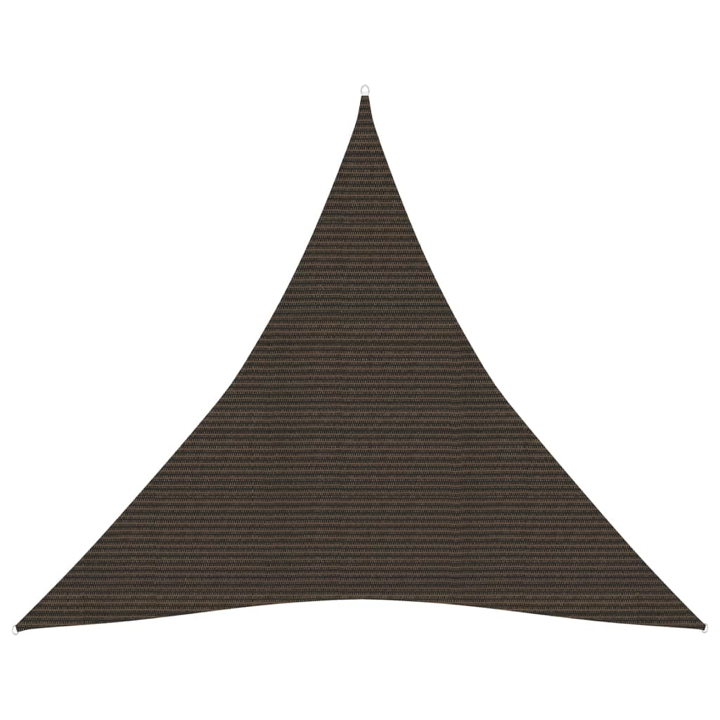 Berkfield Sunshade Sail 160 g/m�__ Brown 3x3x3 m HDPE