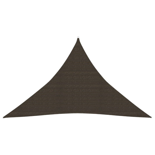 Berkfield Sunshade Sail 160 g/m�__ Brown 3x3x4.2 m HDPE