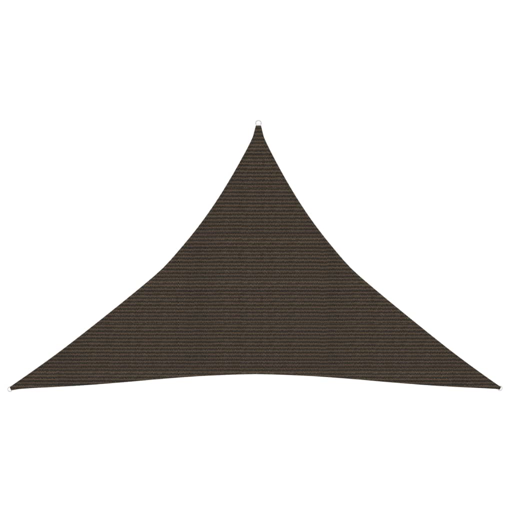 Berkfield Sunshade Sail 160 g/m�__ Brown 3.5x3.5x4.9 m HDPE
