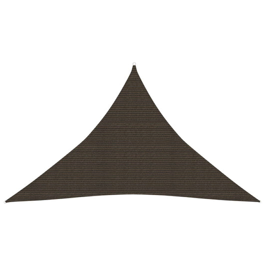 Berkfield Sunshade Sail 160 g/m�__ Brown 3.5x3.5x4.9 m HDPE