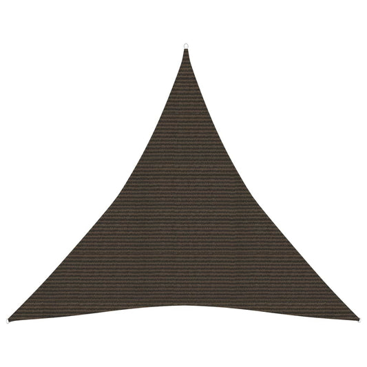 Berkfield Sunshade Sail 160 g/m�__ Brown 4x4x4 m HDPE