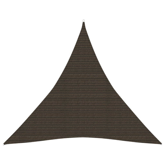 Berkfield Sunshade Sail 160 g/m�__ Brown 5x5x5 m HDPE