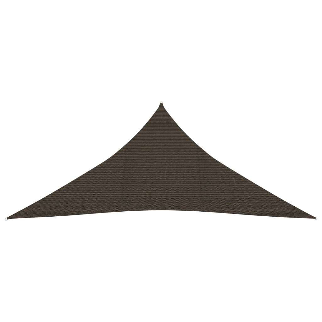Berkfield Sunshade Sail 160 g/m�__ Brown 5x5x5 m HDPE