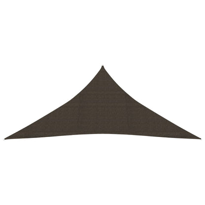 Berkfield Sunshade Sail 160 g/m�__ Brown 5x5x5 m HDPE
