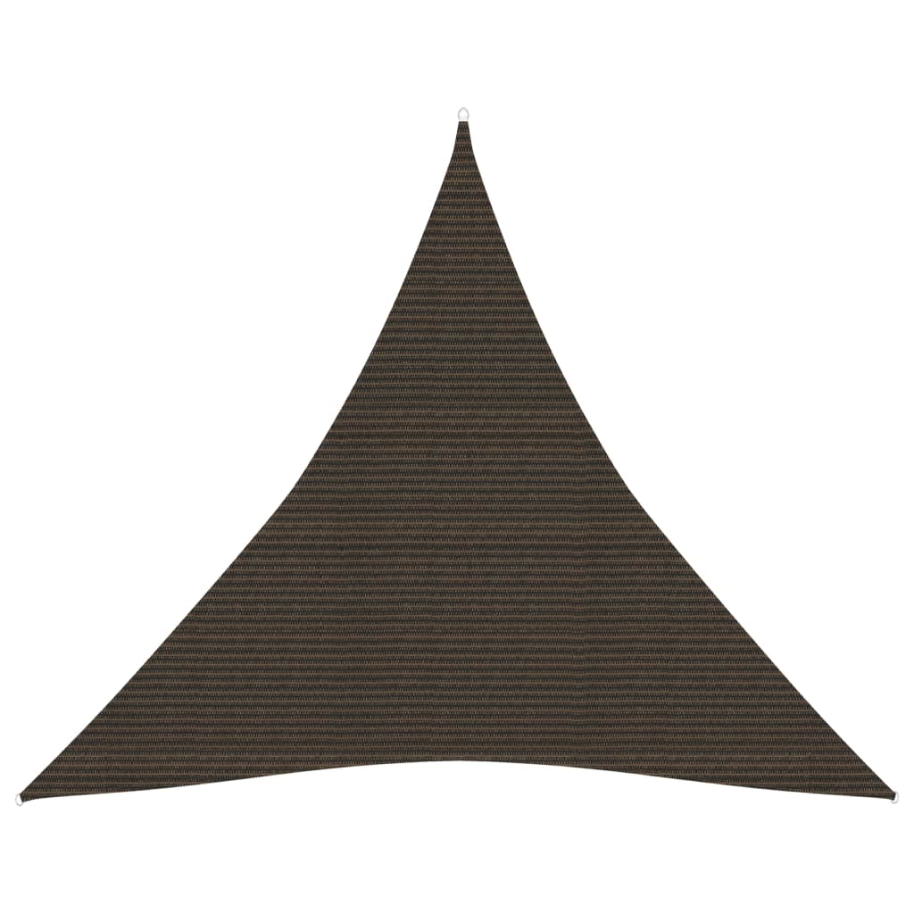 Berkfield Sunshade Sail 160 g/må_ Brown 6x6x6 m HDPE