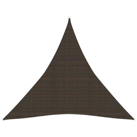Berkfield Sunshade Sail 160 g/må_ Brown 6x6x6 m HDPE