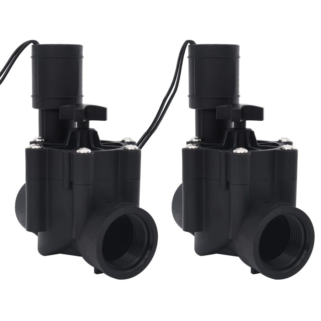 Berkfield Water Irrigation Solenoid Valves 2 pcs AC 24 V