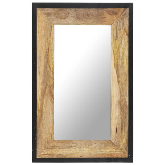 Berkfield Mirror 80x50 cm Solid Mango Wood