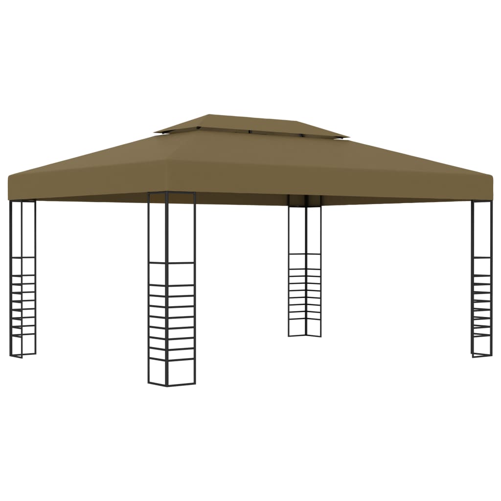 Berkfield Gazebo 3x4 m Taupe 180 g/må_