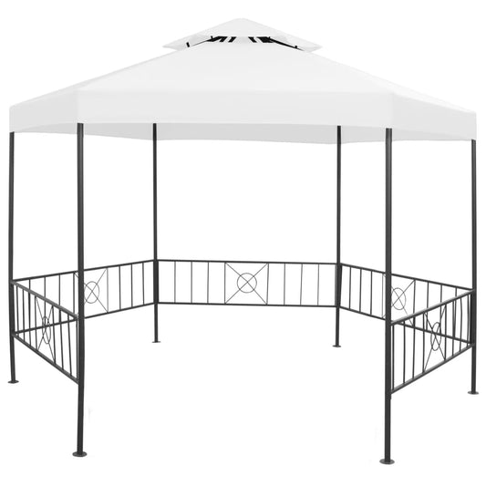 Berkfield Garden Gazebo 323x275x265 cm White 180 g/m�__