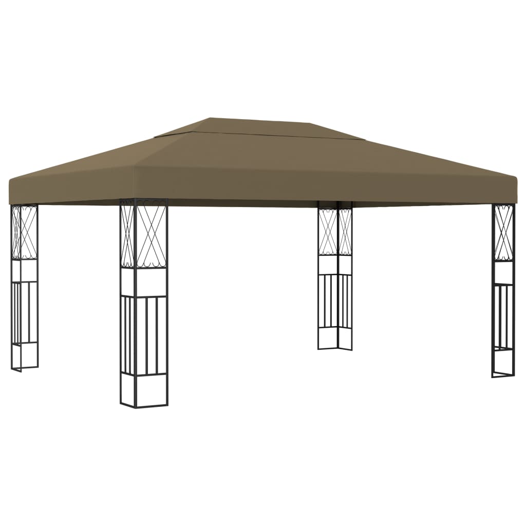 Berkfield Gazebo 3x4 m Taupe Fabric