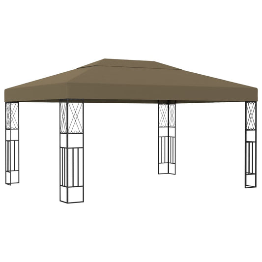 Berkfield Gazebo 3x4 m Taupe Fabric