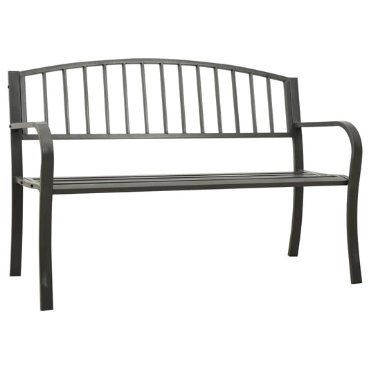 Berkfield Garden Bench 125 cm Steel Grey