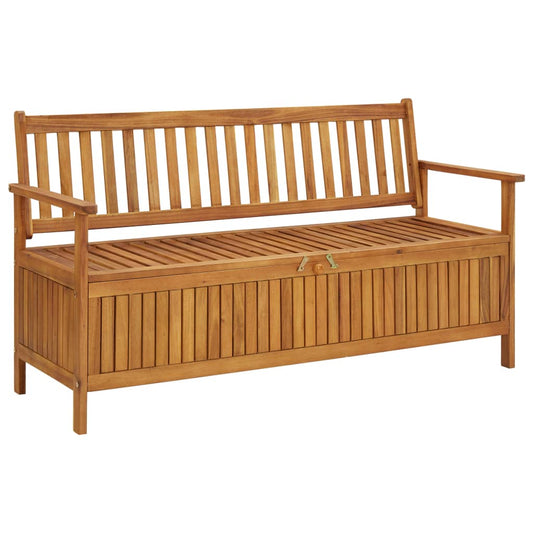 Berkfield Garden Storage Bench 148 cm Solid Acacia Wood