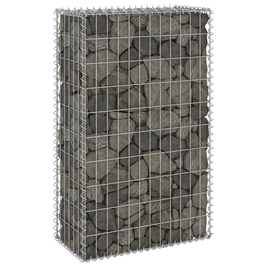 Berkfield Gabion Wall with Covers Galvanised Steel 60x30x100 cm