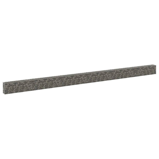 Berkfield Gabion Wall with Covers Galvanised Steel 900x30x50 cm