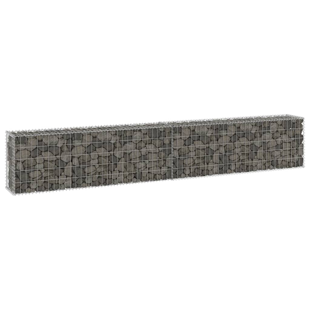 Berkfield Gabion Wall with Covers Galvanised Steel 300x30x50 cm