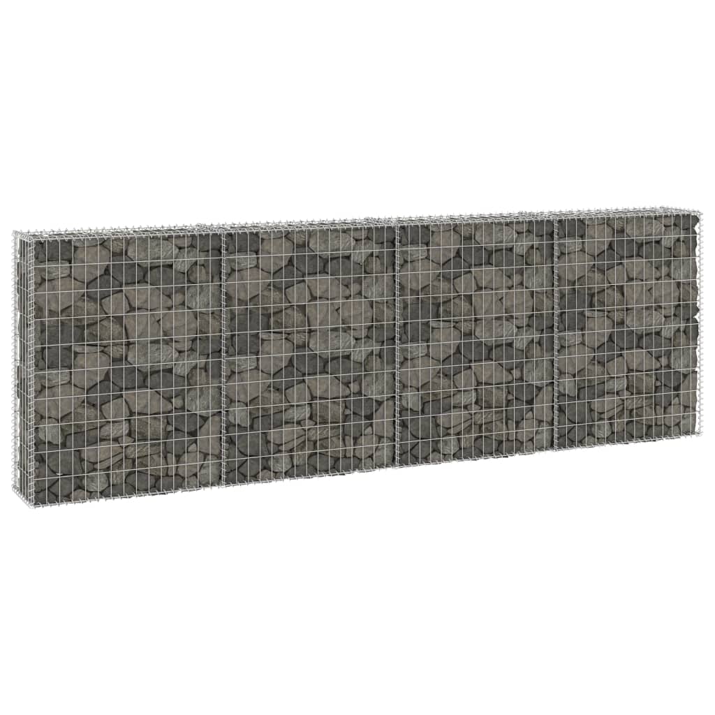 Berkfield Gabion Wall with Covers Galvanised Steel 300x30x100 cm