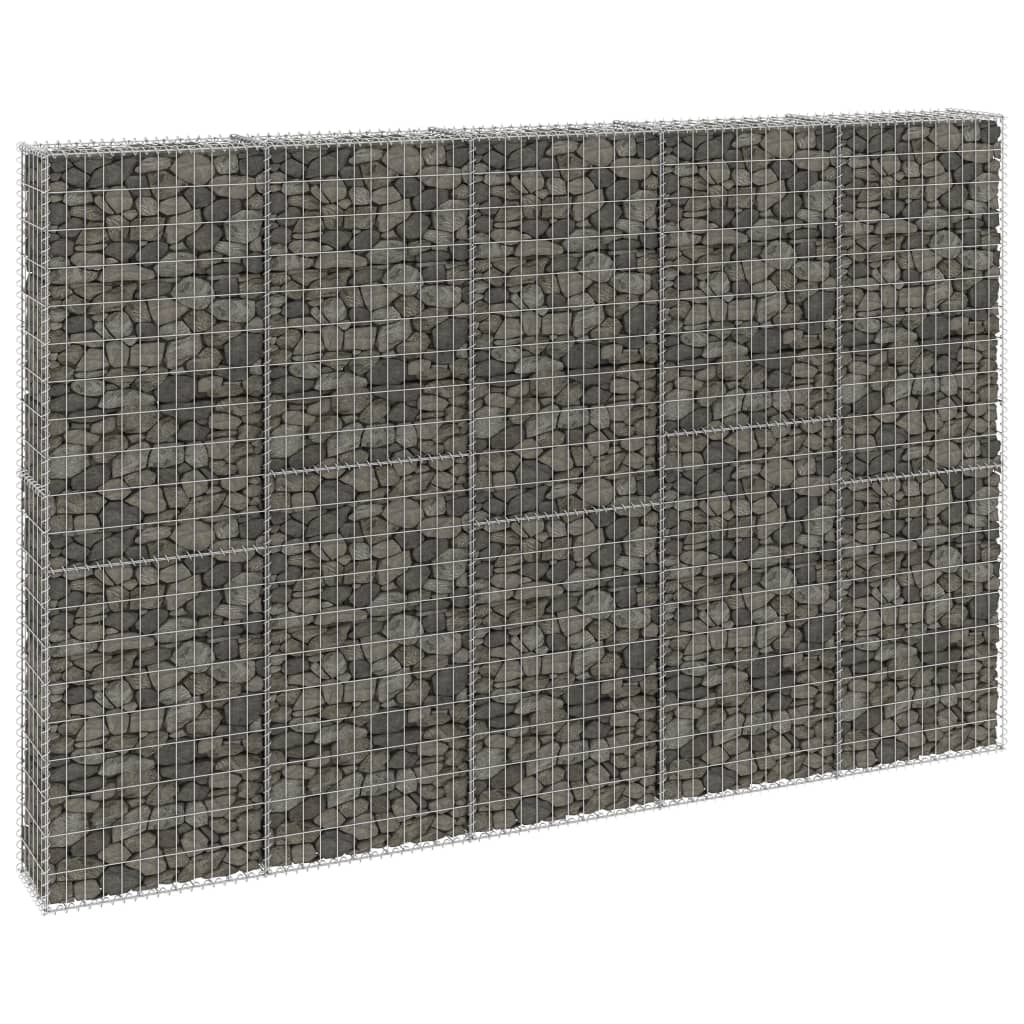 Berkfield Gabion Wall with Covers Galvanised Steel 300x30x200 cm