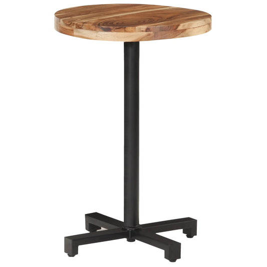Berkfield Bistro Table Round �_�”�_50x75 cm Solid Acacia Wood