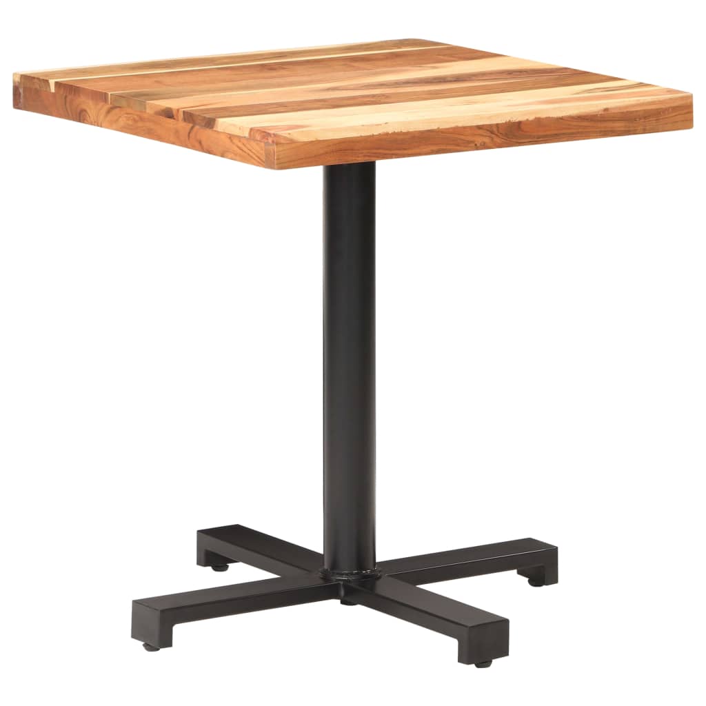 Berkfield Bistro Table Square 70x70x75 cm Solid Acacia Wood