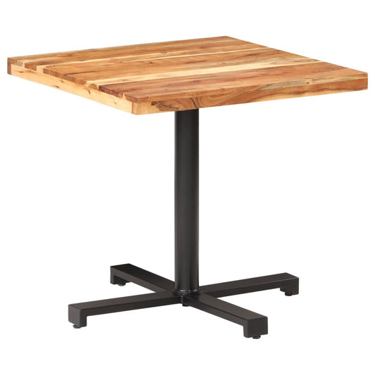 Berkfield Bistro Table Square 80x80x75 cm Solid Acacia Wood