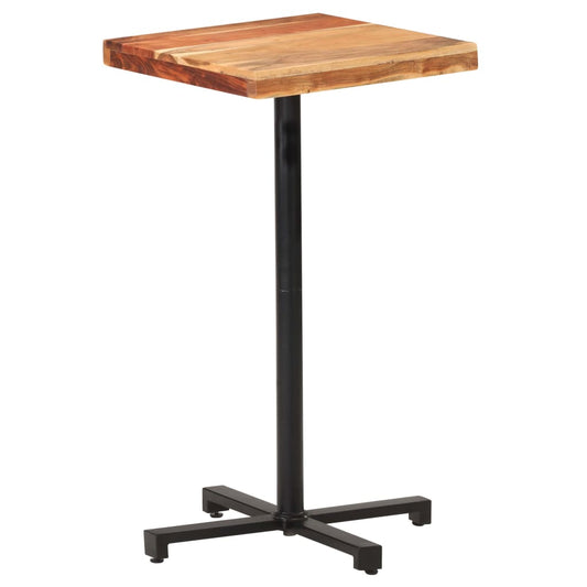 Berkfield Bar Table Square 50x50x110 cm Solid Acacia Wood