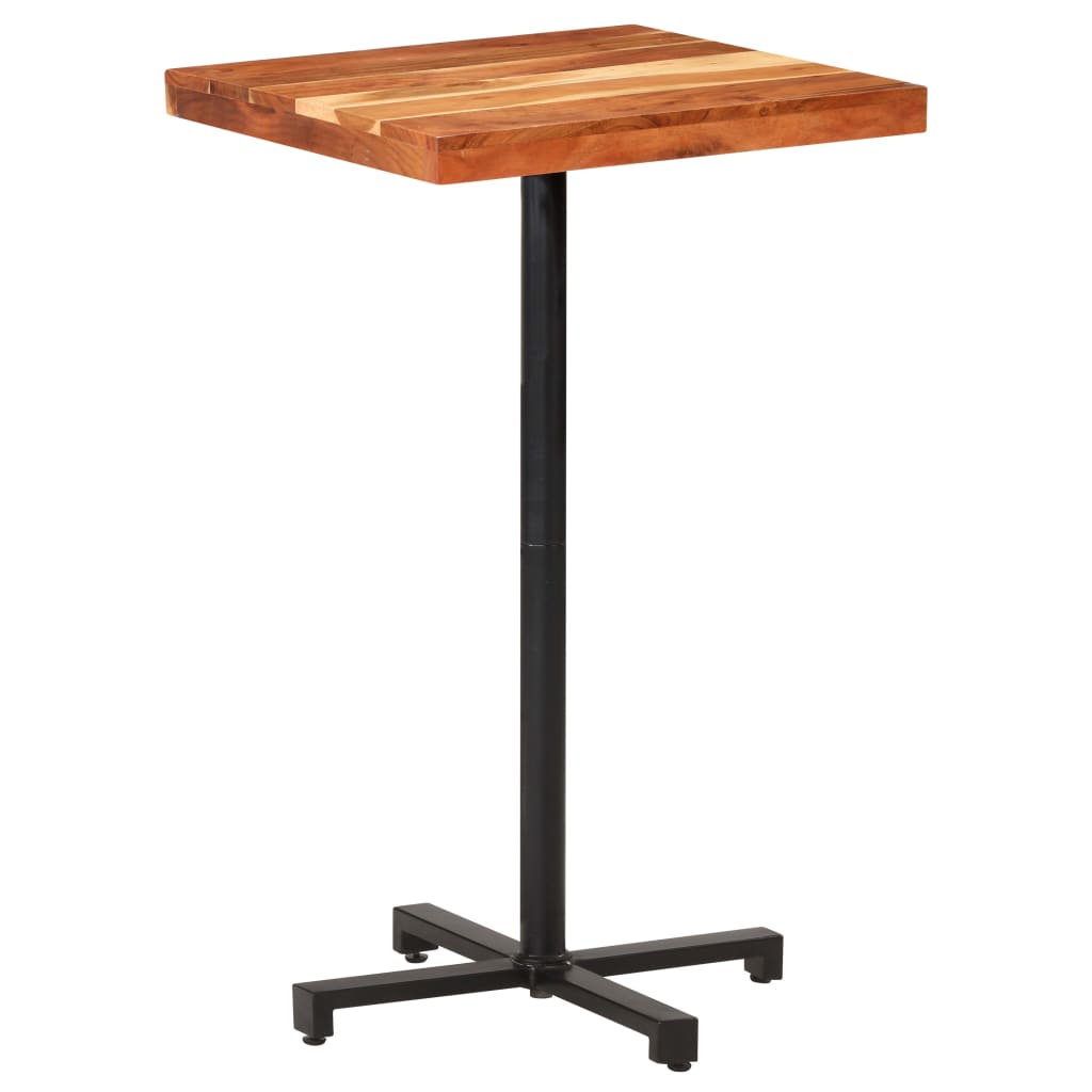 Berkfield Bar Table Square 60x60x110 cm Solid Acacia Wood