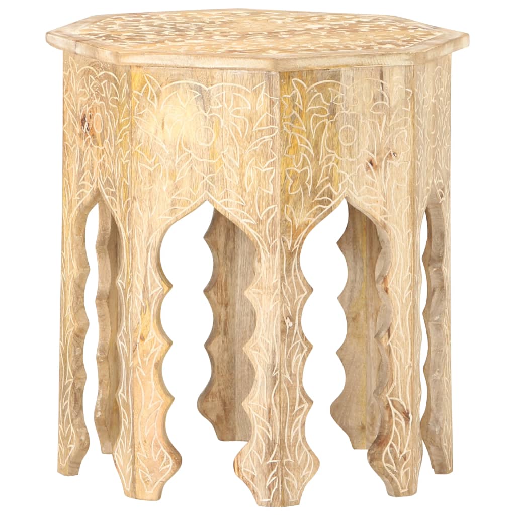 Berkfield Side Table �_�”�_48 cm Solid Mango Wood