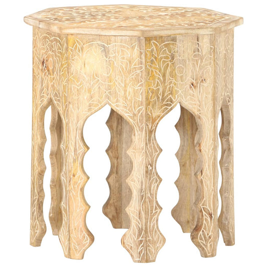 Berkfield Side Table �_�”�_48 cm Solid Mango Wood