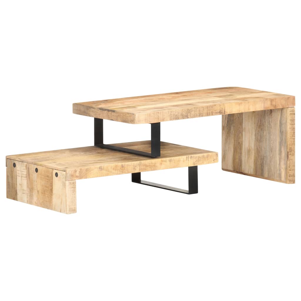 Berkfield 2 Piece Coffee Table Set Solid Mango Wood