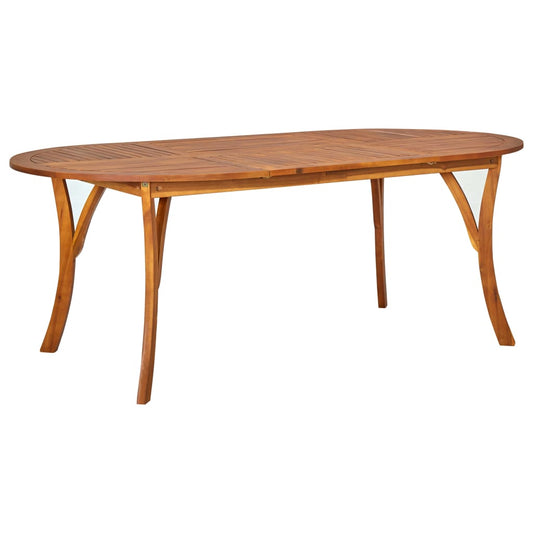 Berkfield Garden Table 201x100x75 cm Solid Acacia Wood