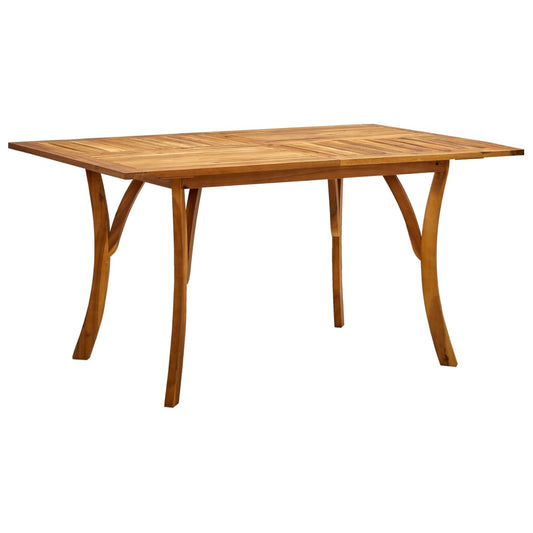 Berkfield Garden Table 150x90x75 cm Solid Acacia Wood