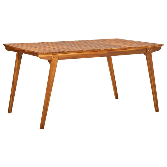 Berkfield Garden Table 150x90x75 cm Solid Acacia Wood