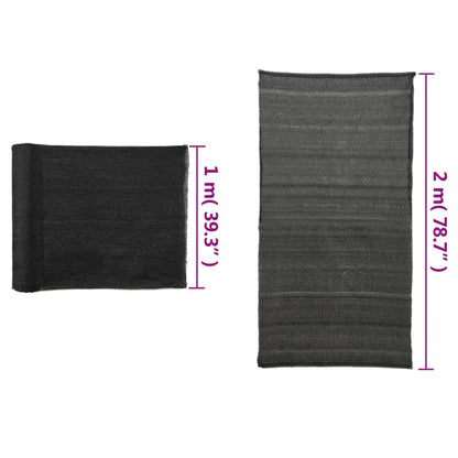 Berkfield Privacy Net HDPE 2x25 m Black 150 g/m�__