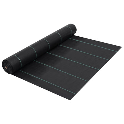 Berkfield Weed & Root Control Mat Black 1x25 m PP