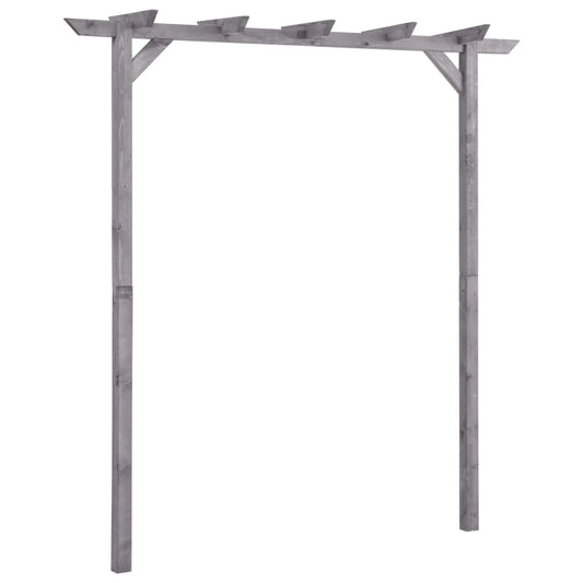 Berkfield Garden Pergola Grey 200x40x205 cm Impregnated Pinewood