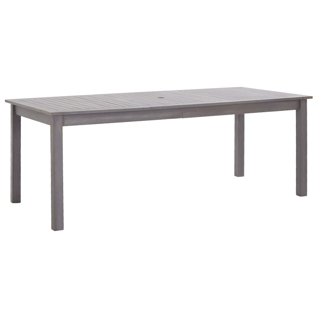 Berkfield Garden Table Grey Wash 200x90x74 cm Solid Acacia Wood