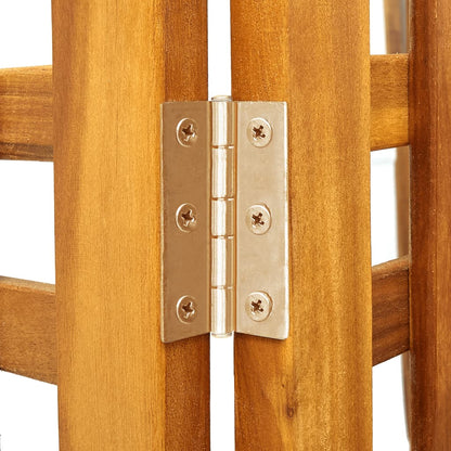 Berkfield 3-Panel Room Divider 121x2x170 cm Solid Acacia Wood