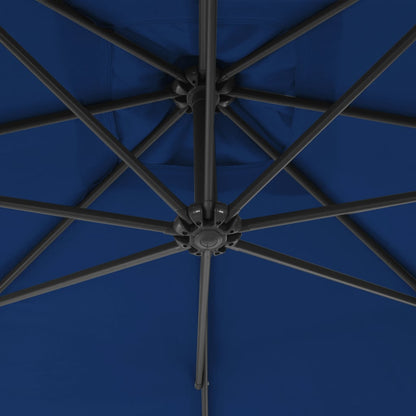 Berkfield Cantilever Umbrella with Steel Pole 300 cm Azure Blue