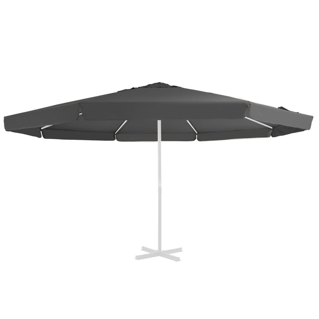 Berkfield Replacement Fabric for Outdoor Parasol Anthracite 500 cm