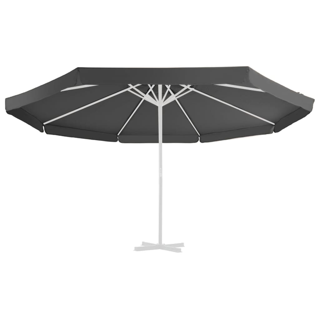 Berkfield Replacement Fabric for Outdoor Parasol Anthracite 500 cm