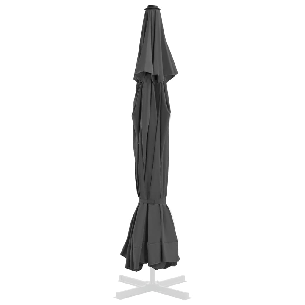 Berkfield Replacement Fabric for Outdoor Parasol Anthracite 500 cm