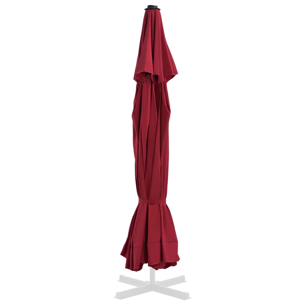 Berkfield Replacement Fabric for Outdoor Parasol Bordeaux Red 500 cm